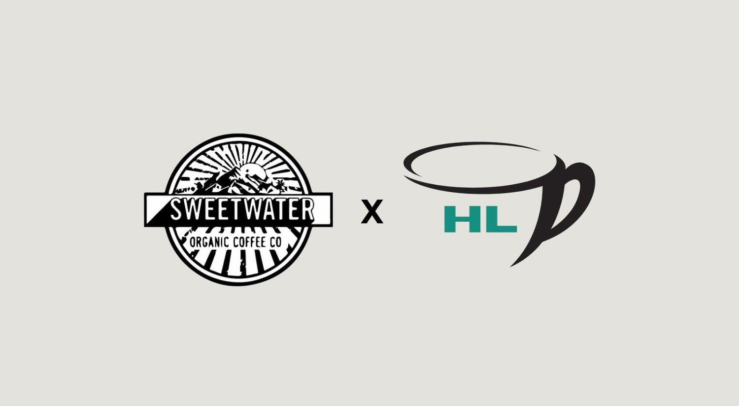 Sweetwater Organic Coffee Co. Logo and Happy Lads HL coffee logo showing partnership between companies to provide organic coffee.