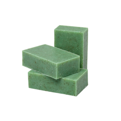 Rainforest (Green) essential oil scented body wash - men's natural bar soap made with organic ingredients