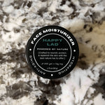 Natural face moisturizer labeled hydrating and anti aging. The best natural face moisturizer for men by Happy Lad